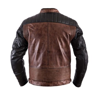 Helstons Cruiser Leather Jacket Black Camel 
