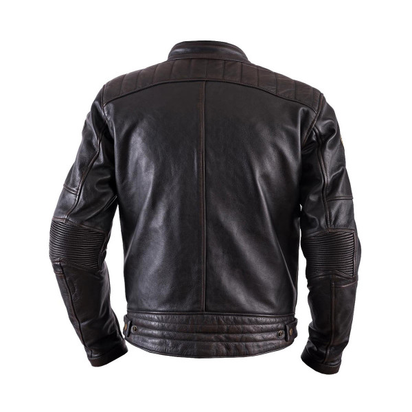 Helstons Track Oldies Leather Jacket Brown