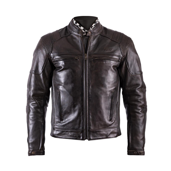 Helstons Trust Dirty Leather Jacket Brown