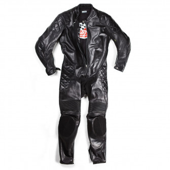 Helstons KS70 One Piece Leather Suit Black