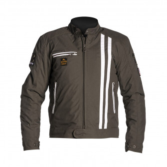 Helstons Cobra Textile Jacket Khaki White