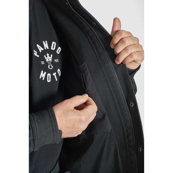 Pando Moto Capo Cor 01 Riding Shirt Black Pando Moto Capo Cor 01 Riding Shirt Black