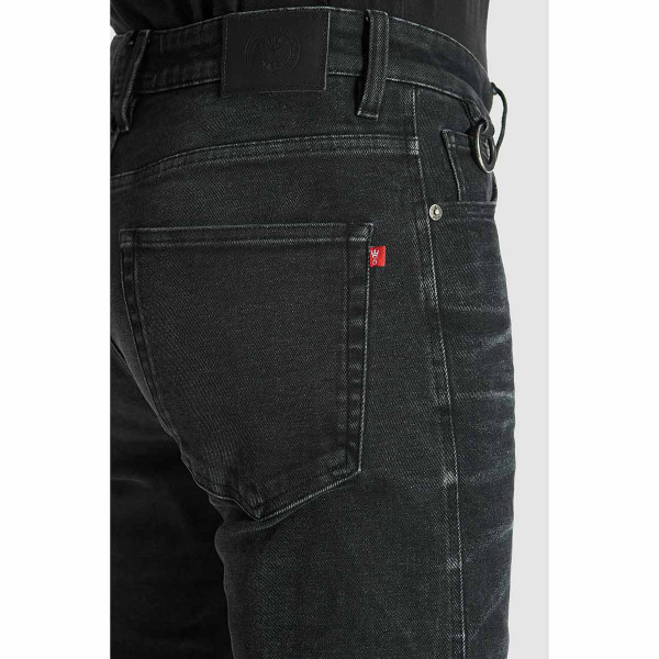 Pando Moto Robby Arm 01 Men's Jeans Black