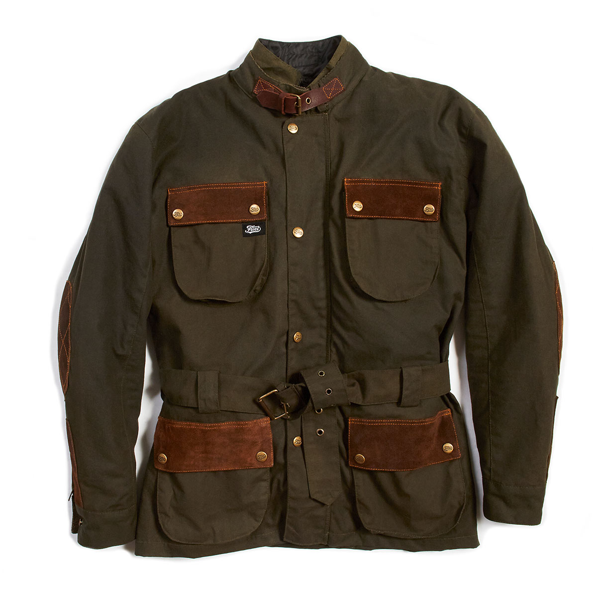 Discovery Waxed Cotton Motorcycle Jacket Men Fuel Motorcycles