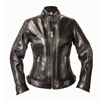 Helstons Star Leather Jacket Black - Women
