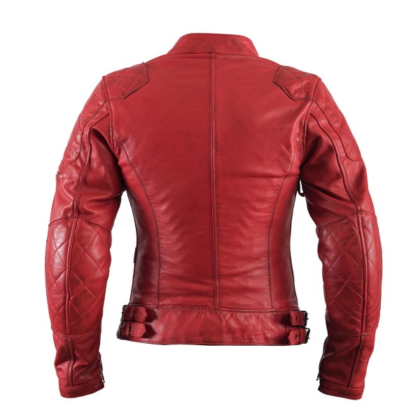 Helstons KS70 Leather Jacket Red - Women Helstons KS70 Leather Jacket Red - Women