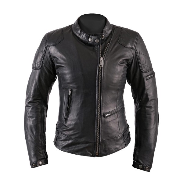 Helstons KS70 Black Leather Jacket - Women Helstons KS70 Black Leather Jacket - Women