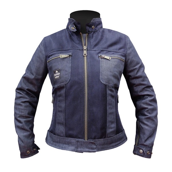 Helstons Genesis Mesh Textile Jacket Blue - Women Helstons Genesis Mesh Textile Jacket Blue - Women