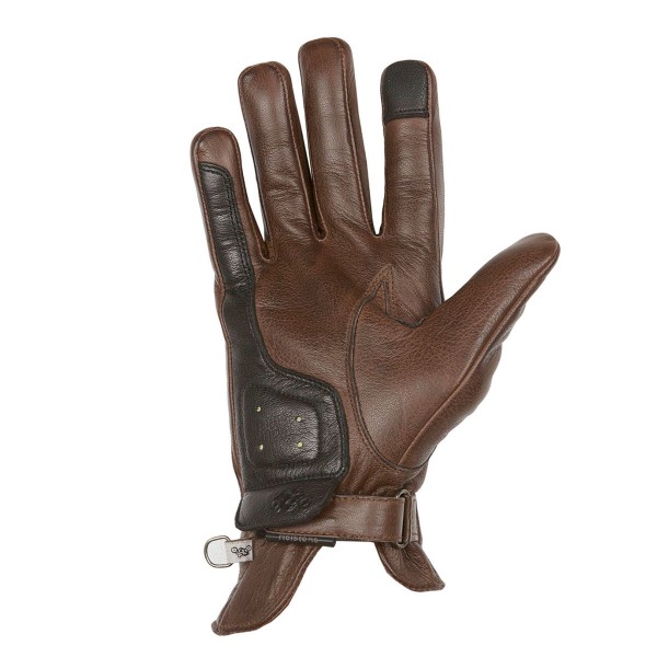 Helstons Condor Summer Leather Gloves Camel Black Helstons Condor Summer Leather Gloves Camel Black