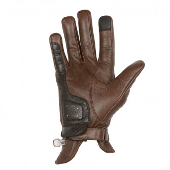 Helstons Condor Summer Leather Gloves Camel Black