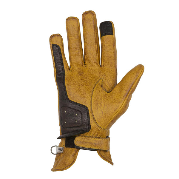 Helstons Condor Summer Leather Gloves Gold Brown