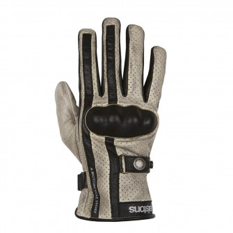 Helstons Eagle Summer Gloves Beige/Black