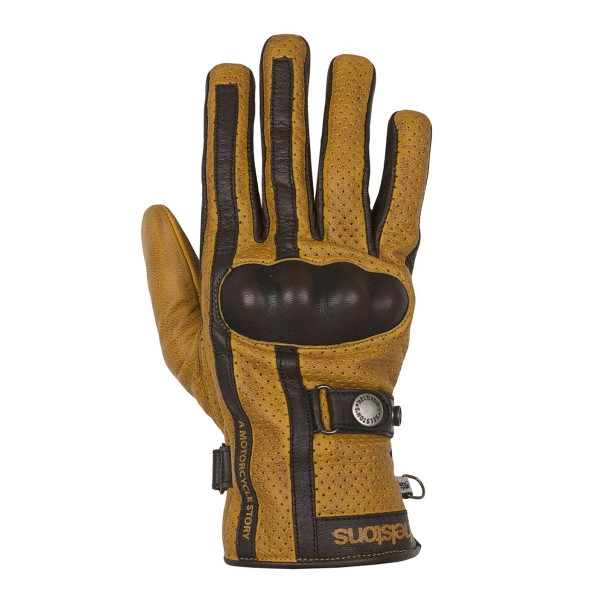 Helstons Eagle Gold/Brown Summer Gloves