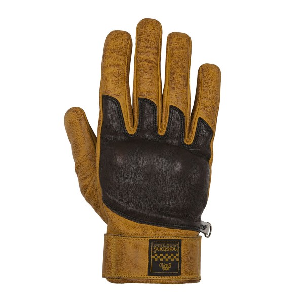 Helstons Wolf Summer Gloves Gold/Brown Helstons Wolf Summer Gloves Gold/Brown