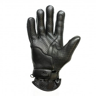 Helstons Corporate Leather Summer Gloves Black