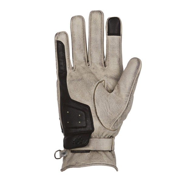 Helstons Mora Leather Summer Gloves Beige/Blue/Red Helstons Mora Leather Summer Gloves Beige/Blue/Red