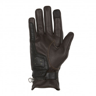 Helstons Mora Leather Summer Gloves Brown/Black/Beige 