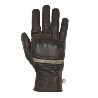 Helstons Mora Leather Summer Gloves Brown/Black/Beige 