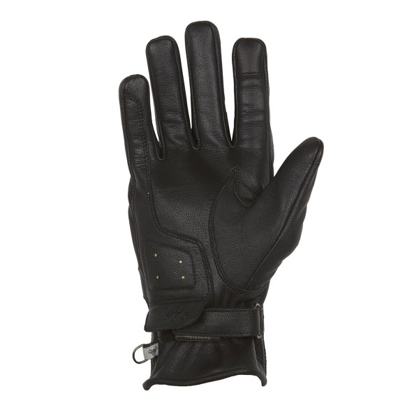 Helstons Mora Leather Summer Gloves Black/White/Grey Helstons Mora Leather Summer Gloves Black/White/Grey
