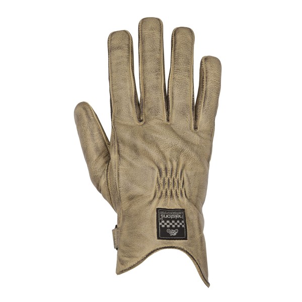 Helstons Swallow Leather Gloves Beige/Black - Women Helstons Swallow Leather Gloves Beige/Black - Women