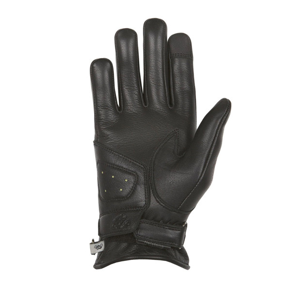 Helstons Panther Black/Red Summer Gloves - Women