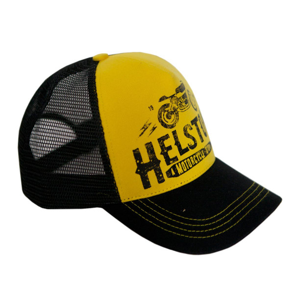 Helstons Cafe Racer Yellow/Black Cap 