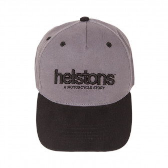 Helstons Corporate Cap Black-Grey
