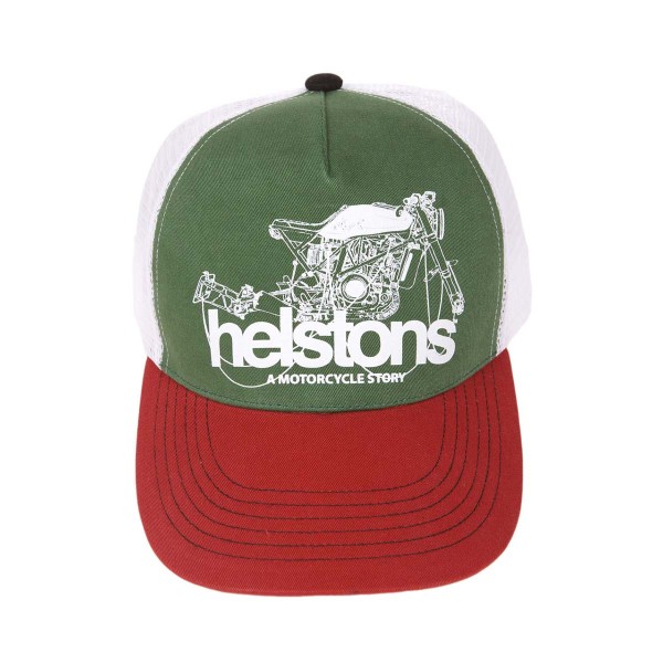 Helstons Chain Cap Red-Green-White Helstons Chain Cap Red-Green-White