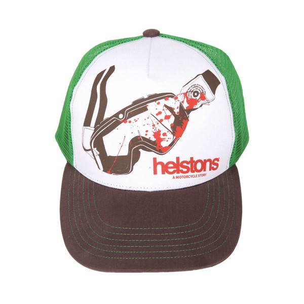 Helstons Goggles Cap Black-White-Green Helstons Goggles Cap Black-White-Green