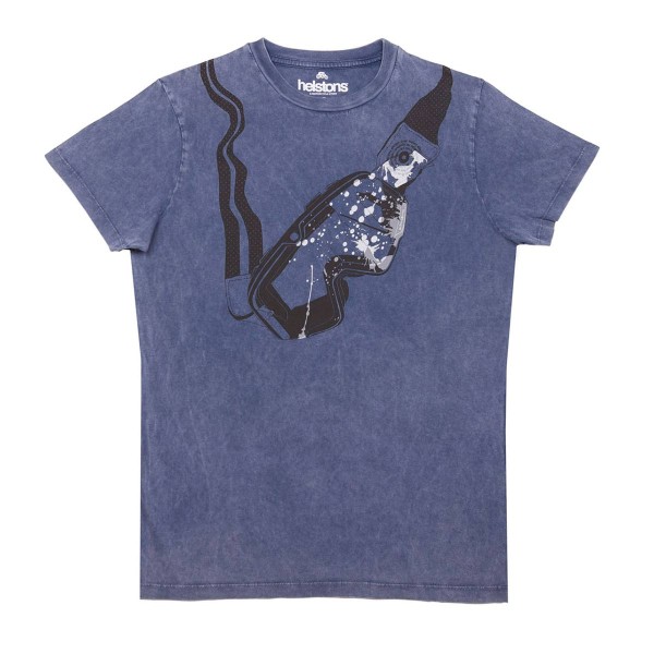 Helstons Goggles T-Shirt Blue Helstons Goggles T-Shirt Blue