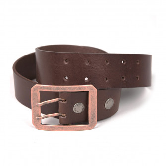 Helstons Double-D Belt - Brown