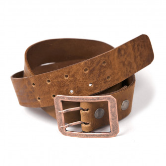 Helstons Double-D Belt - Tan