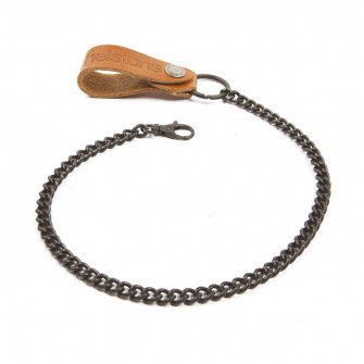 Helstons Chain & Leather Strap - Tan