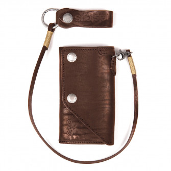 Helstons Leather Old Wallet - Brown