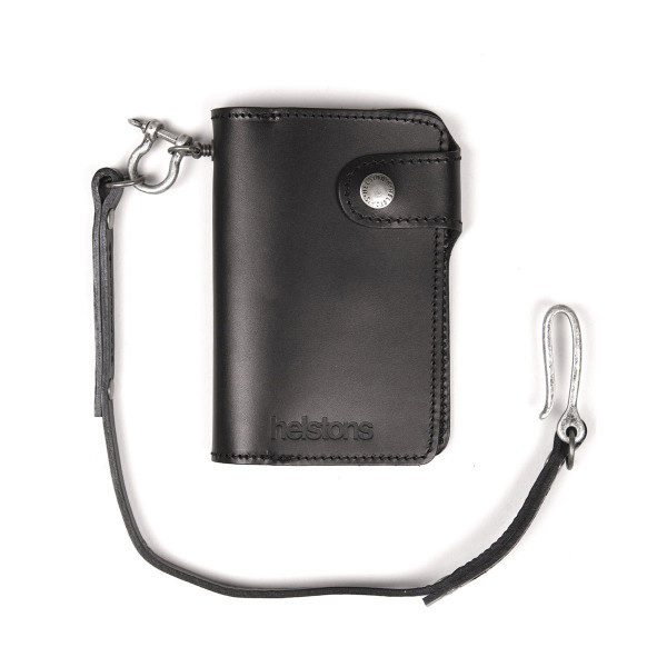 Helstons Leather Moon Wallet - Black