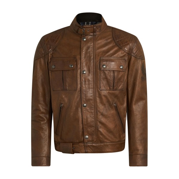 Belstaff Brooklands Leather Jacket - Burnt Cuero Belstaff Brooklands Leather Jacket - Burnt Cuero