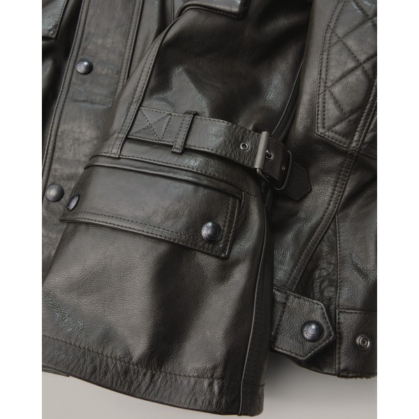 Belstaff Turner Leather Jacket - Antique Black