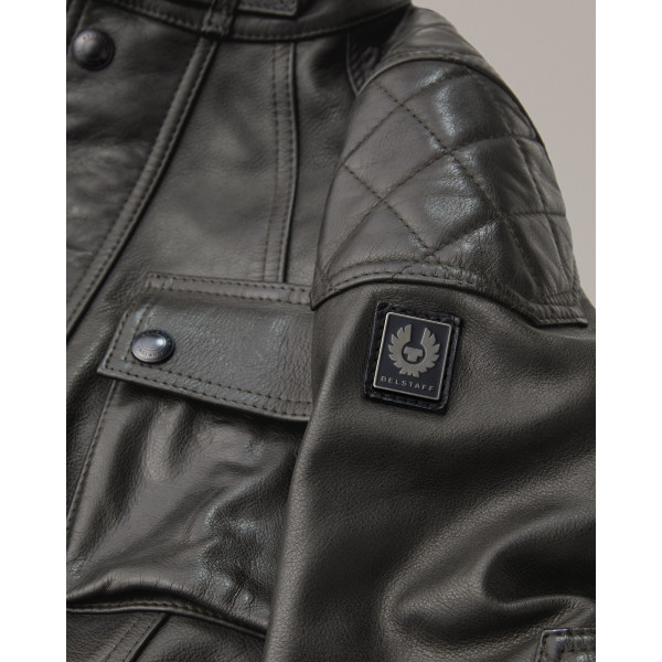 Belstaff Turner Leather Jacket - Antique Black