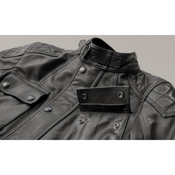 Belstaff Turner Leather Jacket - Antique Black