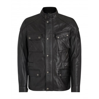 Belstaff Turner Leather Jacket - Antique Black