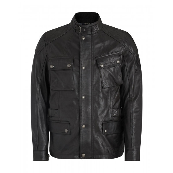 Belstaff Turner Leather Jacket - Antique Black