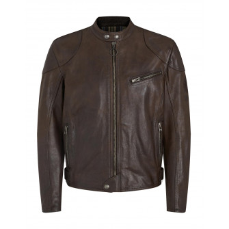 Belstaff Supreme Leather Jacket Black Brown