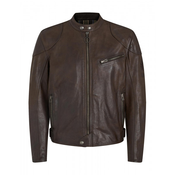 Belstaff Supreme Leather Jacket Black Brown