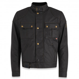 Belstaff Brooklands 2.0 Waxed Cotton Jacket - Black