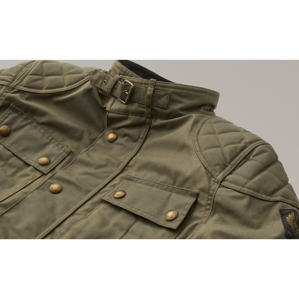 Belstaff Brooklands Waxed Cotton Jacket - Olive Green Belstaff Brooklands Waxed Cotton Jacket - Olive Green