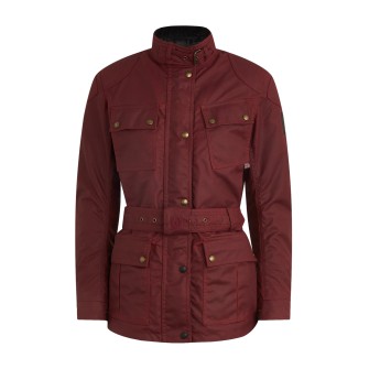 Belstaff Trialmaster Waxed Cotton Jacket Racing Red Women