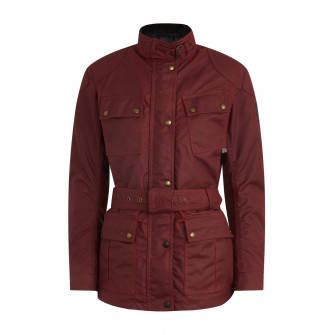 Belstaff Trialmaster Pro Waxed Cotton Jacket Racing Red Women