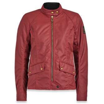 Belstaff Antrim Waxed Cotton Jacket Racing Red - Women