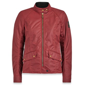 Belstaff Antrim Waxed Cotton Jacket Racing Red - Women Belstaff Antrim Waxed Cotton Jacket Racing Red - Women