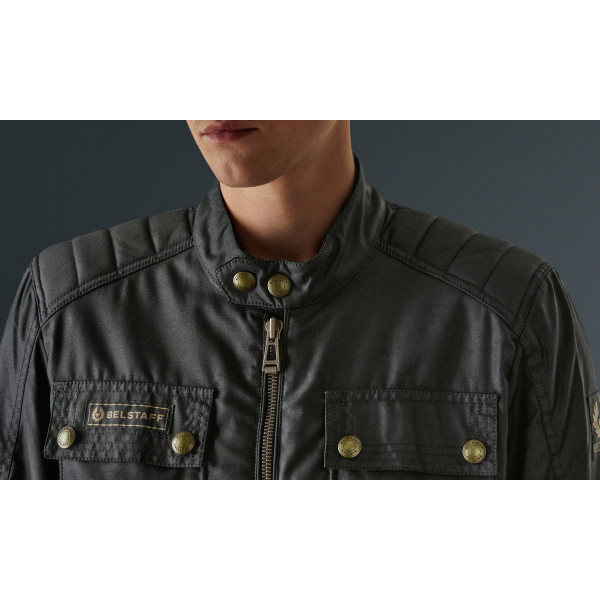 Belstaff Roberts Tech Wax 8oz Vented Motorcyle Jacket